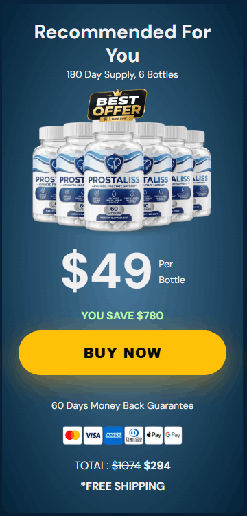 Buy ProstaLiss 6 Bottle